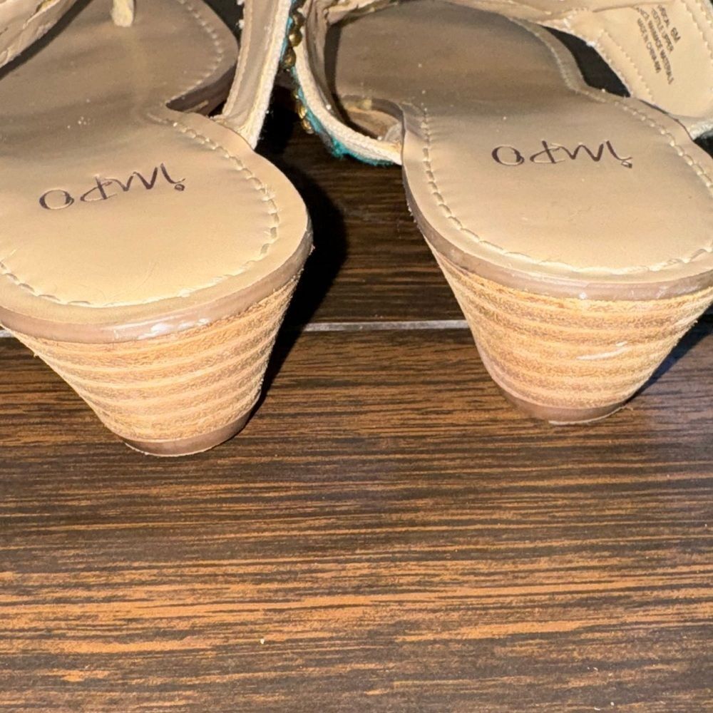 Impo RADICAL  wedge multi colored sandals sz 6 nwot - Picture 3 of 7